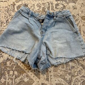 Wild Fable Blue Jean Shorts Distressed Frayed Hem